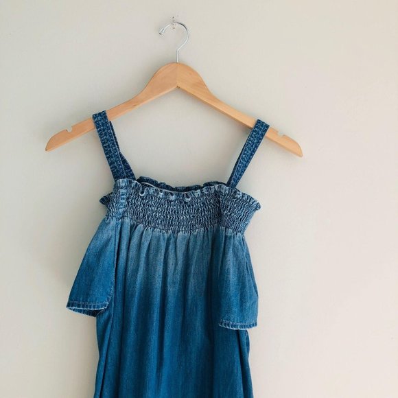 Current/Elliott Madeline Cold Shoulder Dress Blue - Picture 3 of 8